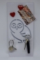Preview: Sonderposten für Wiederverkäufer / Schlüsselbord magnetisch "Eule" inkl. Magnete / Packung mit 20 Sets!